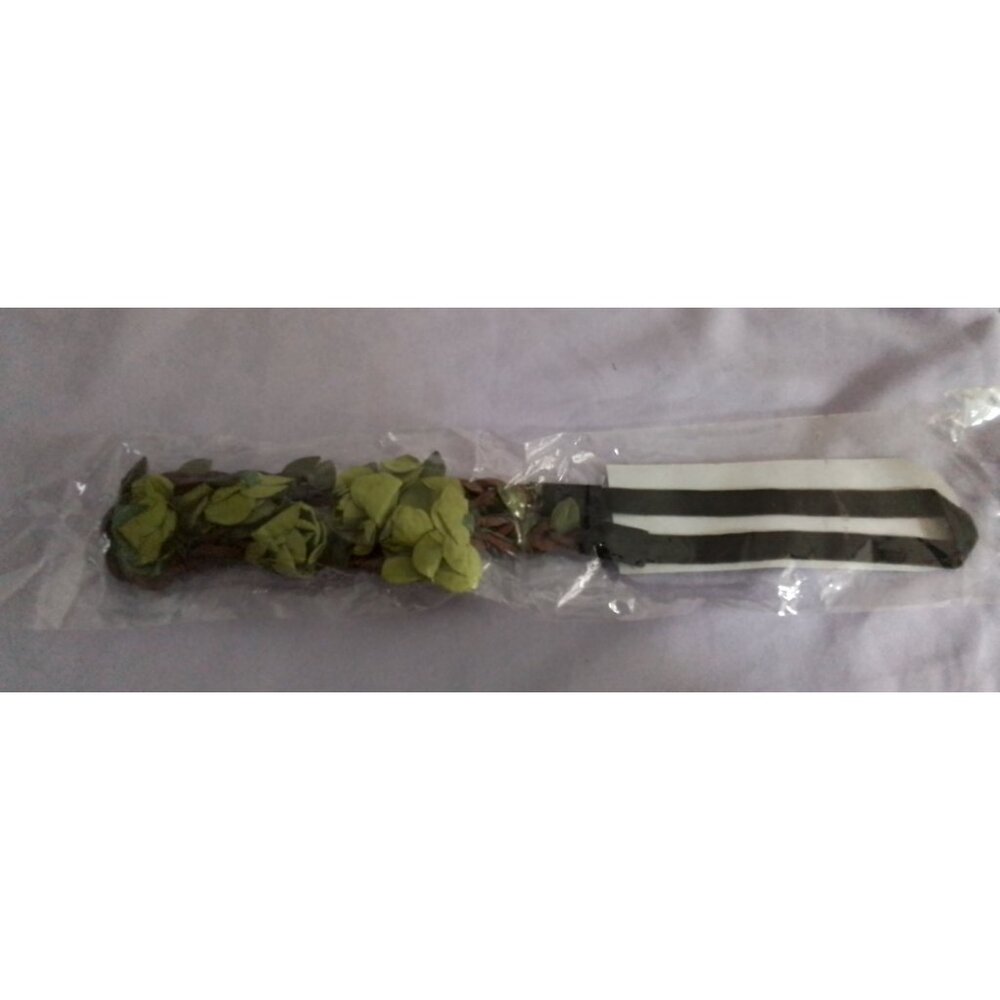 Floral Leaf Braided Hair Headband